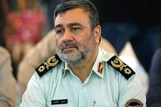 فرمانده نیروی انتظامی دقایقی پیش وارد ایلام شد