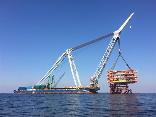 نصبت موفقیت آمیز دومین سکوی گازی فاز 13 پارس جنوبی