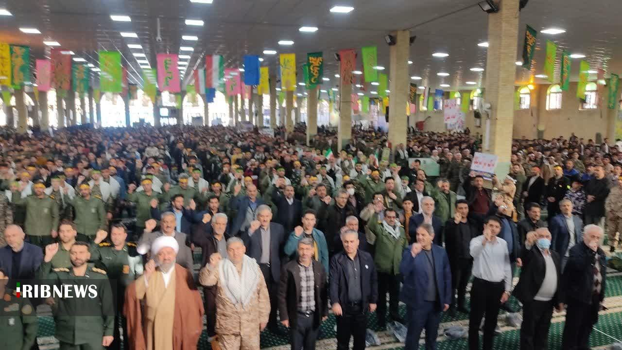 رزمایش اقتداربسیج باحضور بیش از ۴ هزار بسیجی در خوی