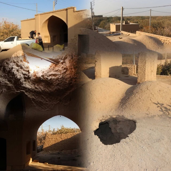 مرمت صفّه بهاءالدین آباد اردکان