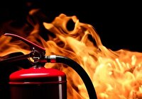 مهار آتش سوزی خانه‌ای در رشت