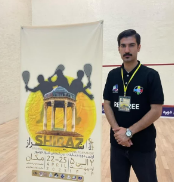 حضور داورچهارمحال و بختیاری در مسابقات بین‌المللی اسکواش شیراز جونیور