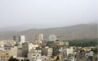 افزایش غلظت گرد و غبار در همدان