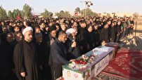 تشییع پیکر شهید راه قدس در روستای محمد آباد