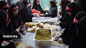 ایستگاه پذیرایی ویژه بانوان در موکب عمود ۱۰۸۰