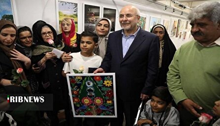 بازدید رئیس مجلس از جشنواره همام، ویژه آثار هنرمندان توان یاب