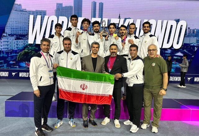 مردان ایران بر سکوی دوم تکواندو قهرمانی جهان