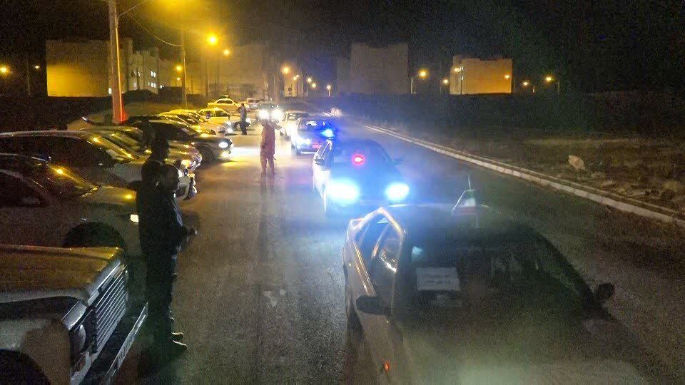 رزمایش سراسری اقتدار گشت‌های رضویون بسیج در تکاب